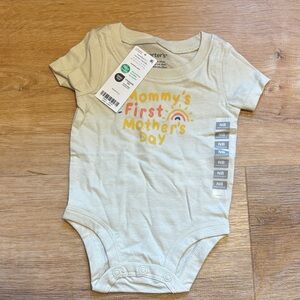 Carter's Cream "Mommy's First Mother's Day" Baby One-Piece
